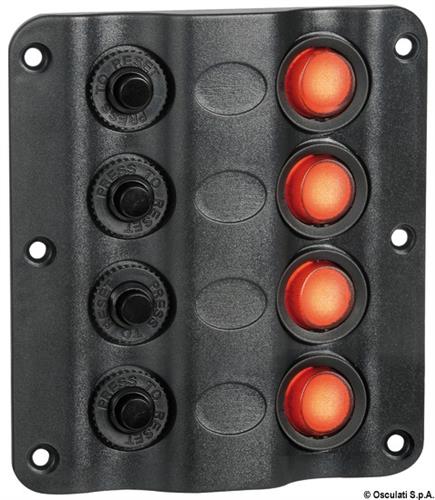 Pannello elettrico Wave 4 interruttori